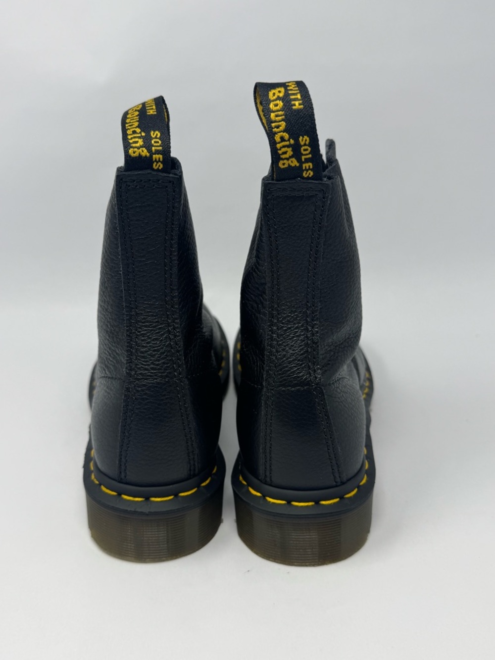 Doc Dr. Marten's Black 1460 Pascal Virginia Leather Boots Women’s Size 8 No Lid - Picture 4 of 8